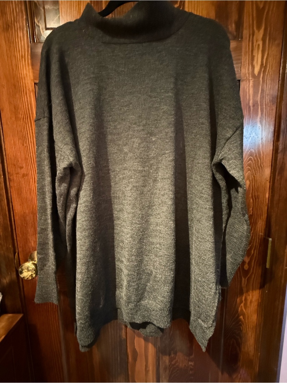 Joseph A Charcoal Gray Turtleneck Sweater